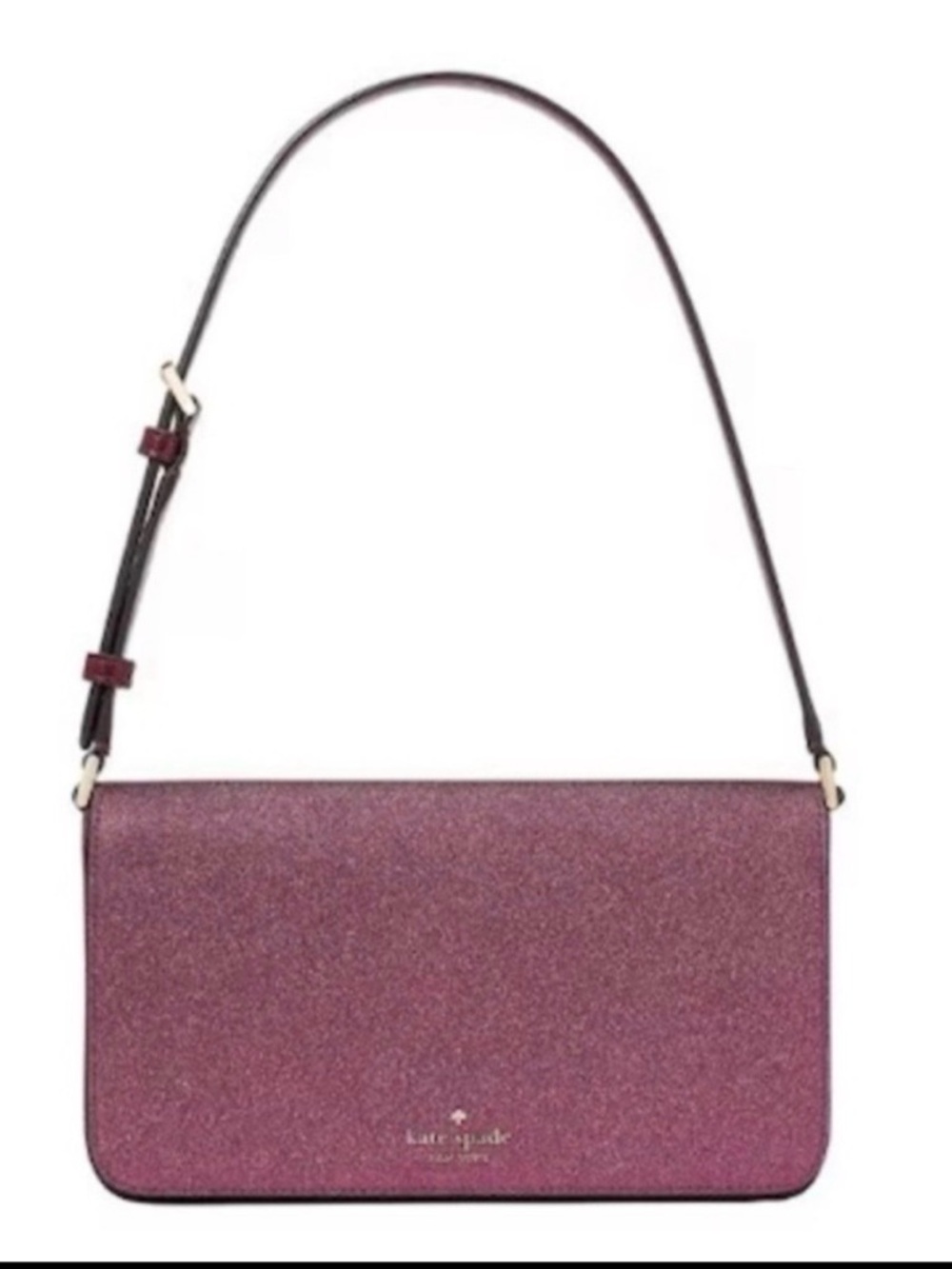 Kate Spade Pink Glitter Crossbody Shoulder Bag Nwt - Picture 2 of 10